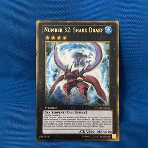 Yugioh Card Number 32: Shark Drake Water TypeMonster 1stEdition 1996 Shiny NWOTS